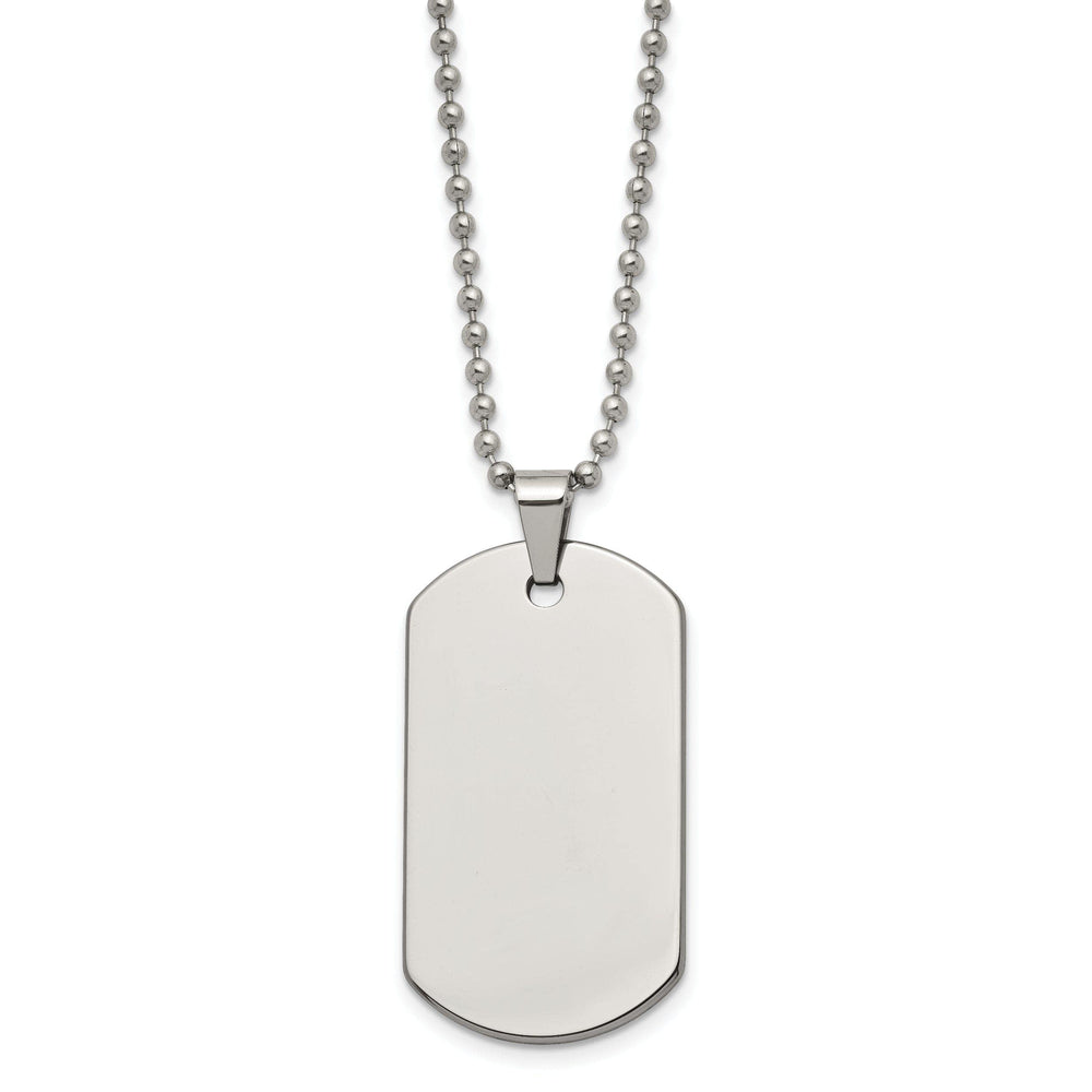 Chisel Chains Tungsten Dog Tag Chain