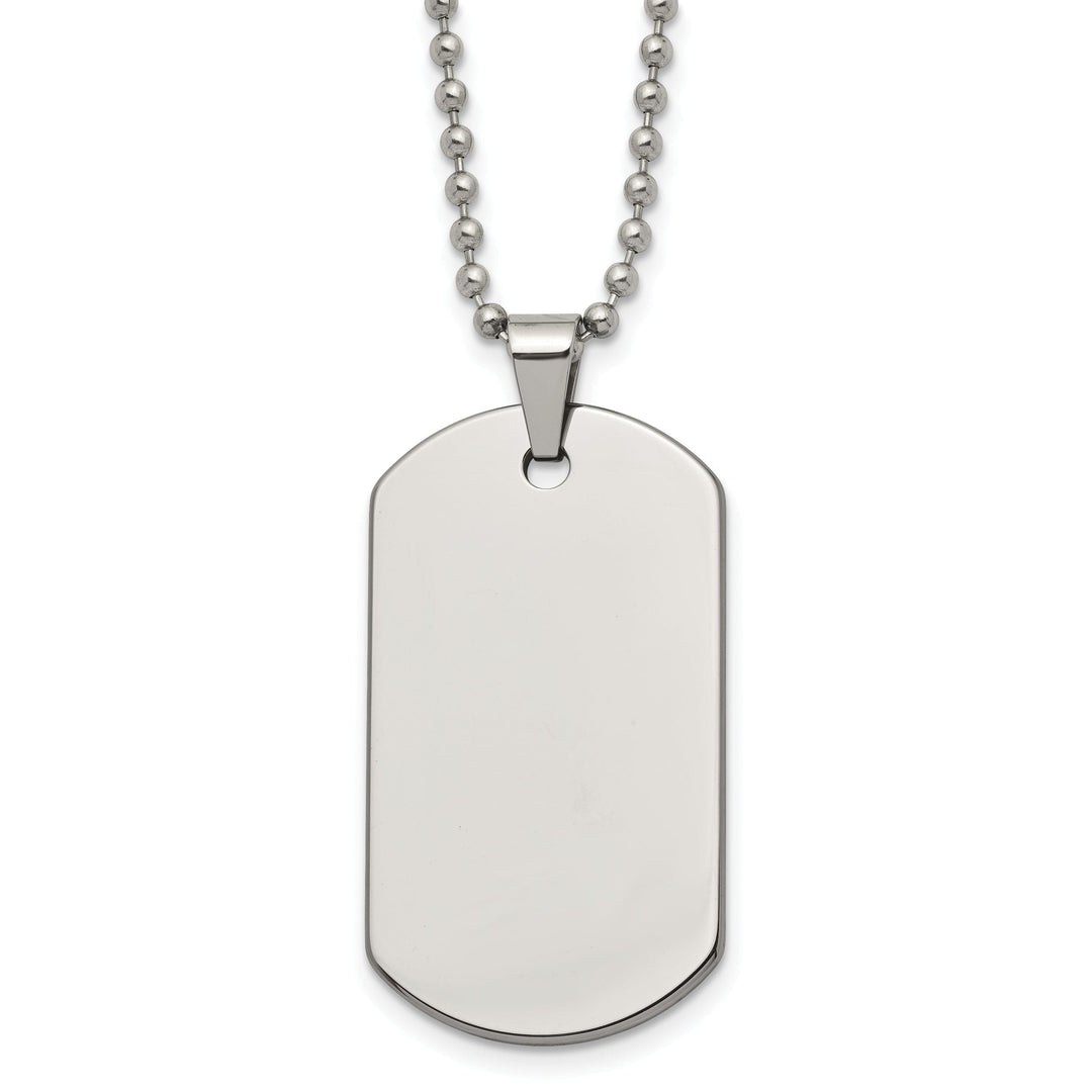 Chisel Chains Tungsten Dog Tag Chain