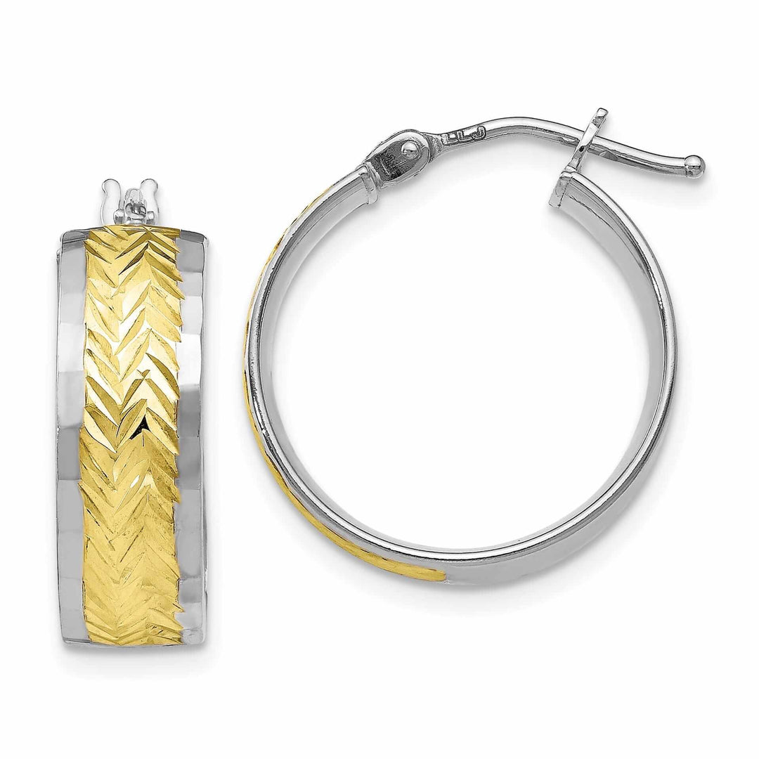 Lovely Rita's Earrings 10kt White Gold Yellow Rhodium D.C Earrings