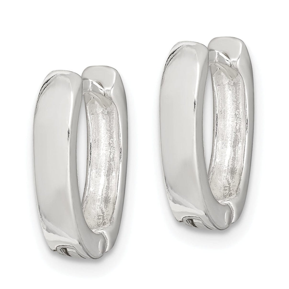 Lovely Rita's Earrings Sterling Silver Oval Hinged Hoop Earrings