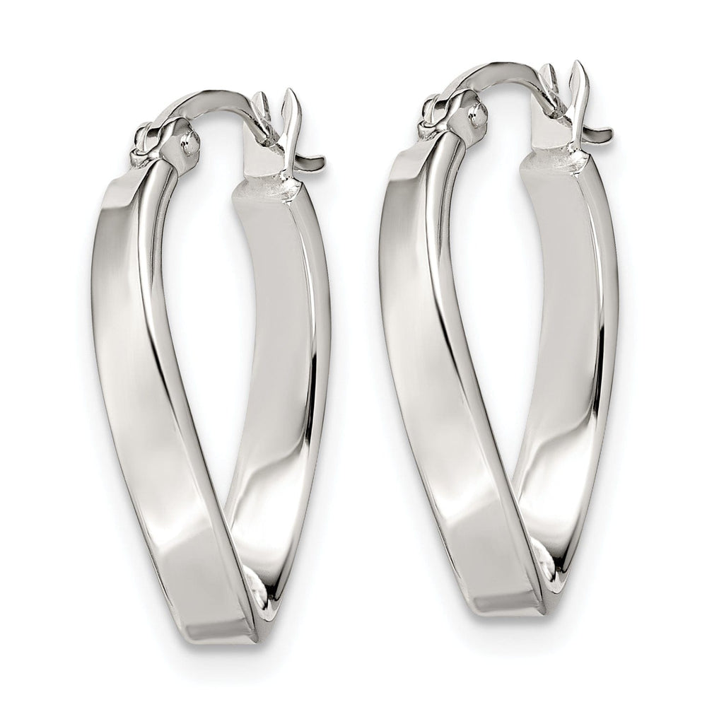 Lovely Rita's Earrings Sterling Silver Oval Hoop Earrings