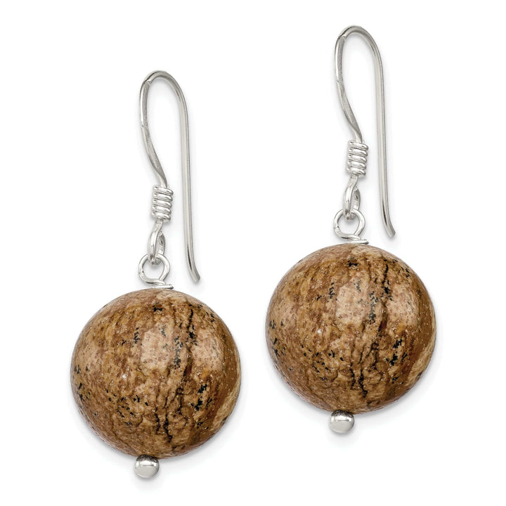 Lovely Rita's Earrings Sterling Silver Picture Jasper Drop Earrings