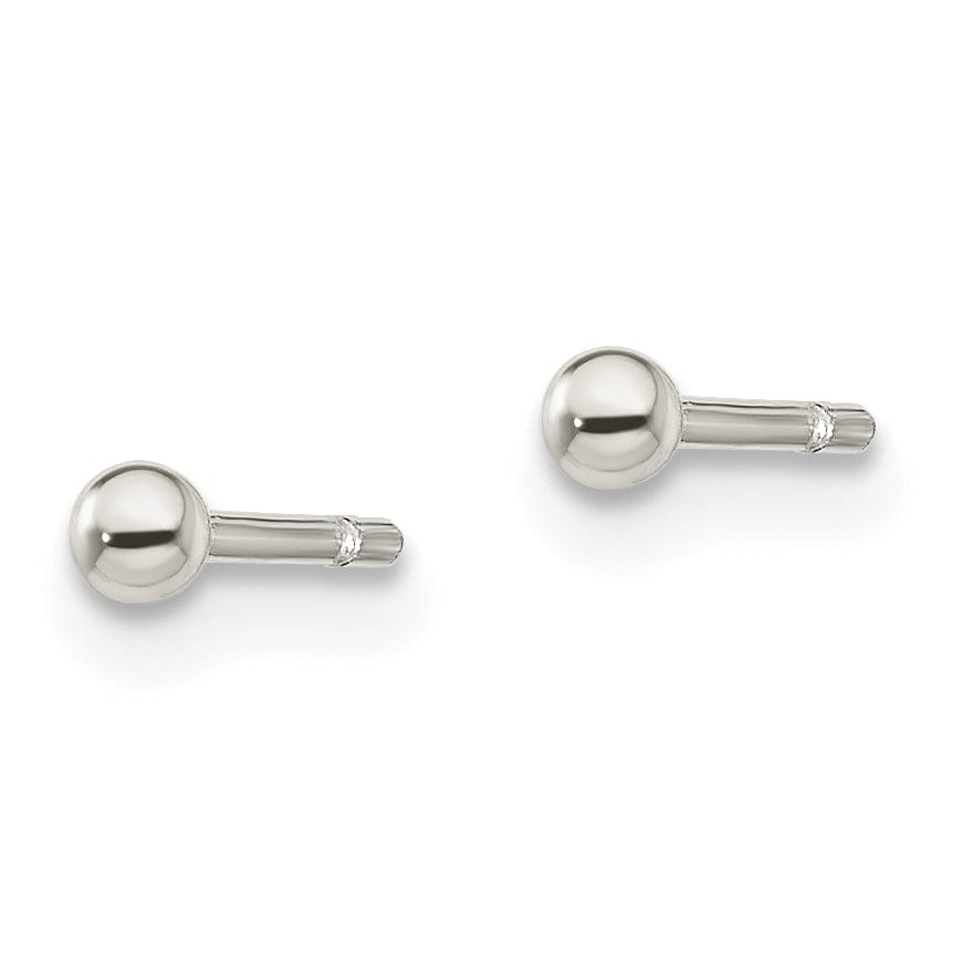 Lovely Rita's Earrings Sterling Silver Polished 2MM Ball Post Earrings