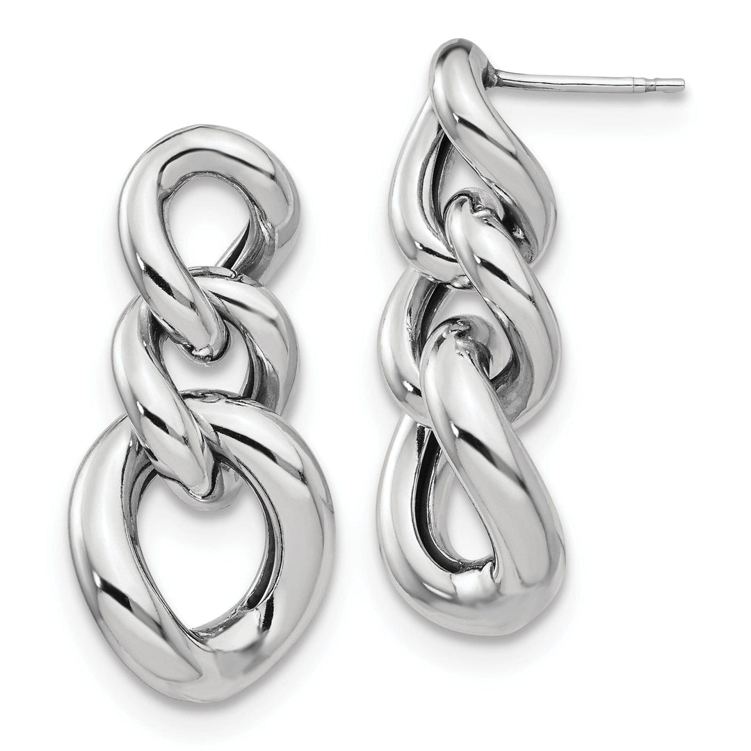 Lovely Rita's Earrings Sterling Silver Polished Dangle Post Earrings