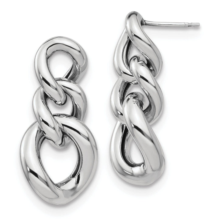 Lovely Rita's Earrings Sterling Silver Polished Dangle Post Earrings