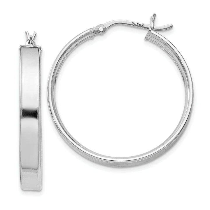 Lovely Rita's Earrings Sterling Silver Polished Finish Hinged Earrings