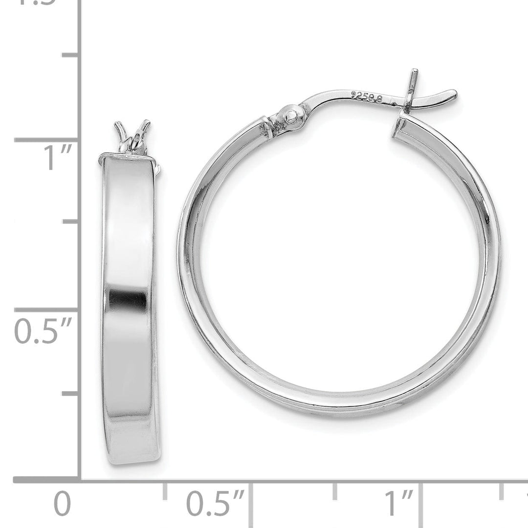 Lovely Rita's Earrings Sterling Silver Polished Finish Hinged Earrings