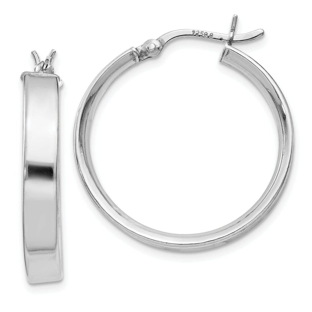 Lovely Rita's Earrings Sterling Silver Polished Finish Hinged Earrings