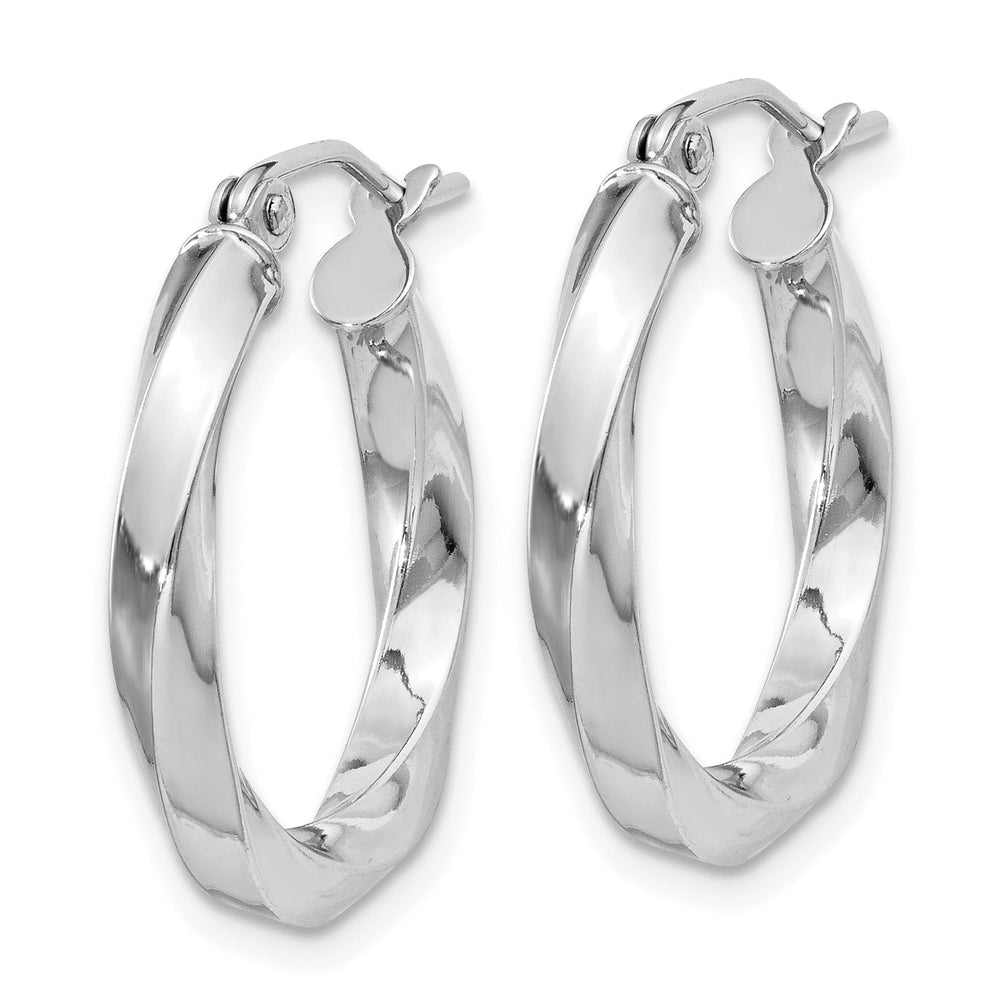 Lovely Rita's Earrings Sterling Silver Twisted Hoop Earrings