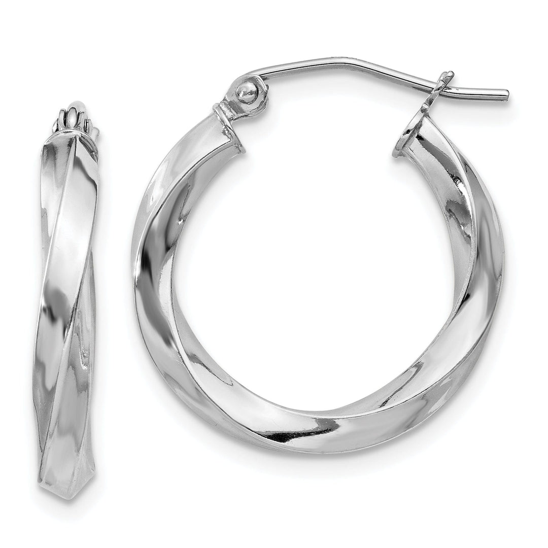 Lovely Rita's Earrings Sterling Silver Twisted Hoop Earrings