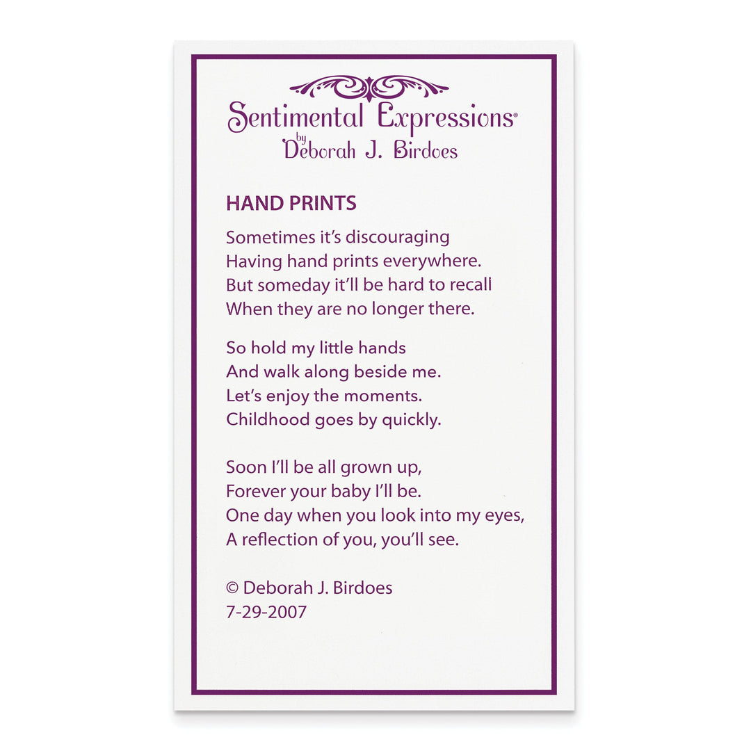 Lovely Rita's Necklaces Sterling Silver Hand Prints Necklace