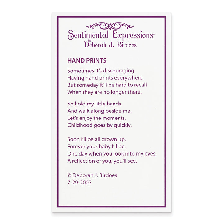 Lovely Rita's Necklaces Sterling Silver Hand Prints Necklace