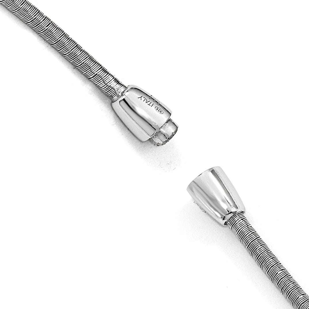 Lovely Rita's Necklaces Sterling Silver Polished C.Z Necklace