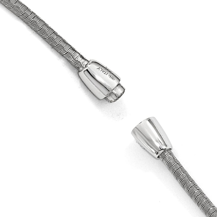 Lovely Rita's Necklaces Sterling Silver Polished C.Z Necklace