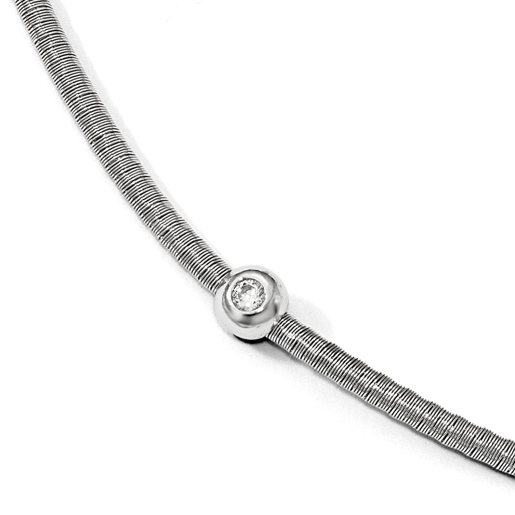 Lovely Rita's Necklaces Sterling Silver Polished C.Z Necklace