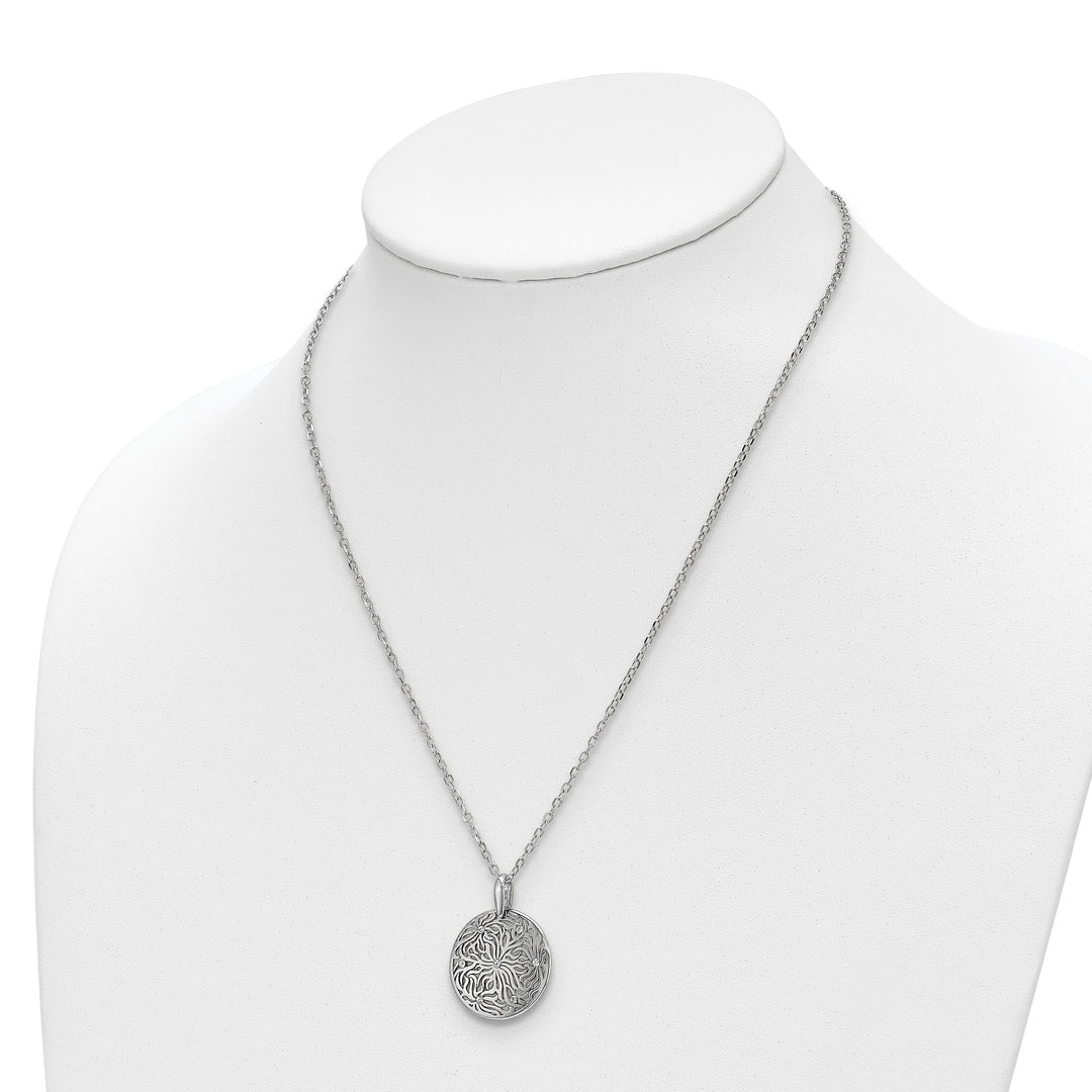 Lovely Rita's Necklaces Sterling Silver Polished Cubic Zirconia Necklace