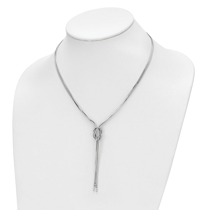 Lovely Rita's Necklaces Sterling Silver Polished Fancy Knot Necklace