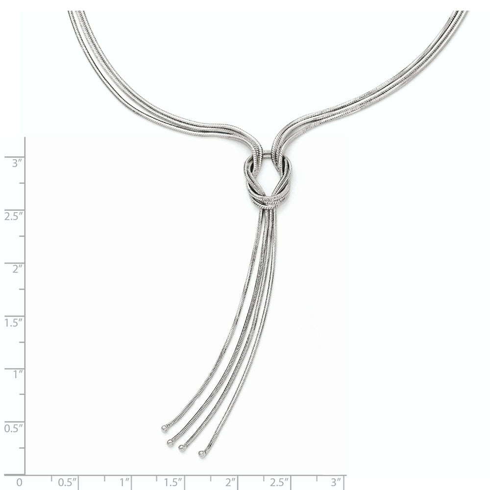Lovely Rita's Necklaces Sterling Silver Polished Fancy Knot Necklace