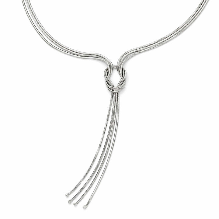 Lovely Rita's Necklaces Sterling Silver Polished Fancy Knot Necklace