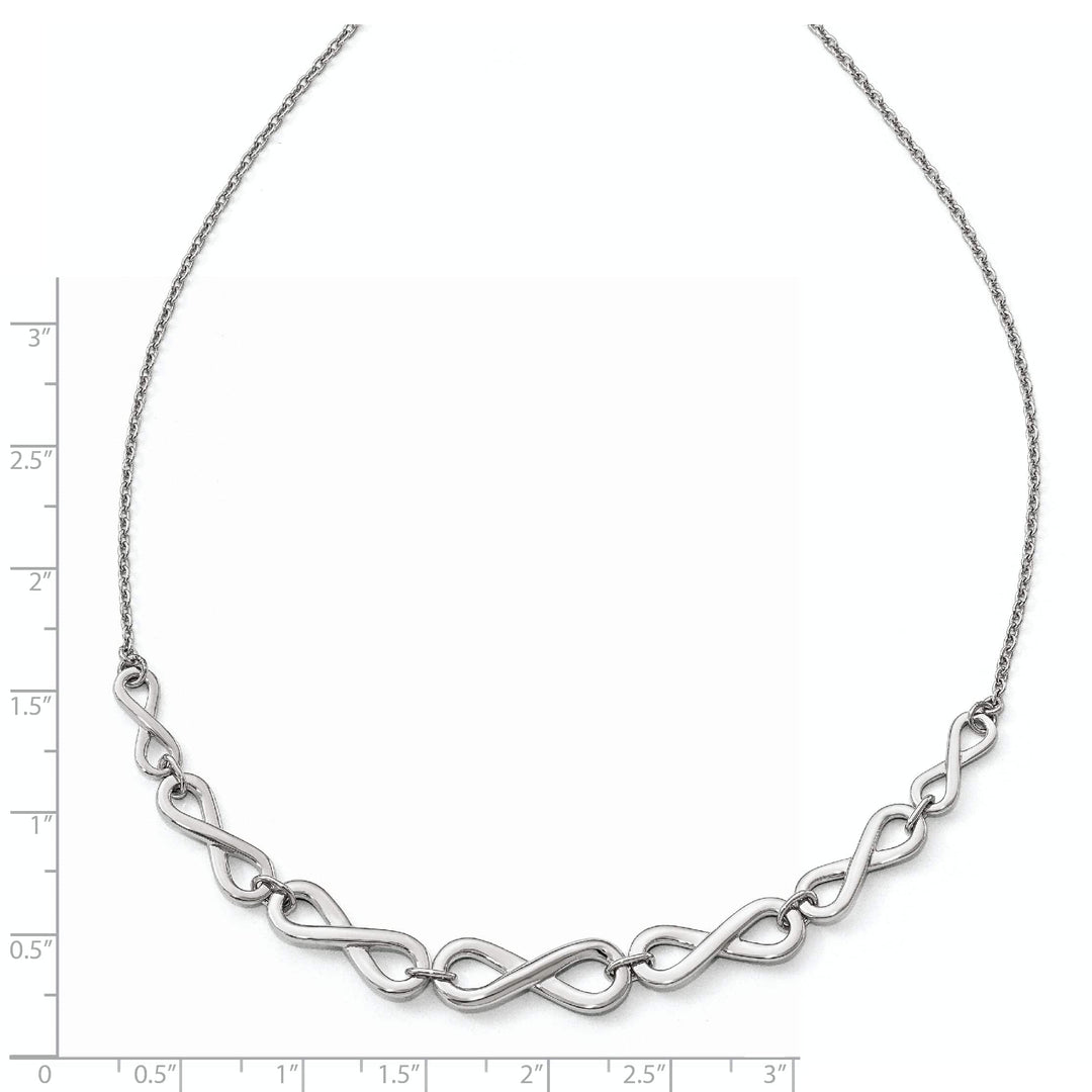 Lovely Rita's Necklaces Sterling Silver Polished Infinity Necklace