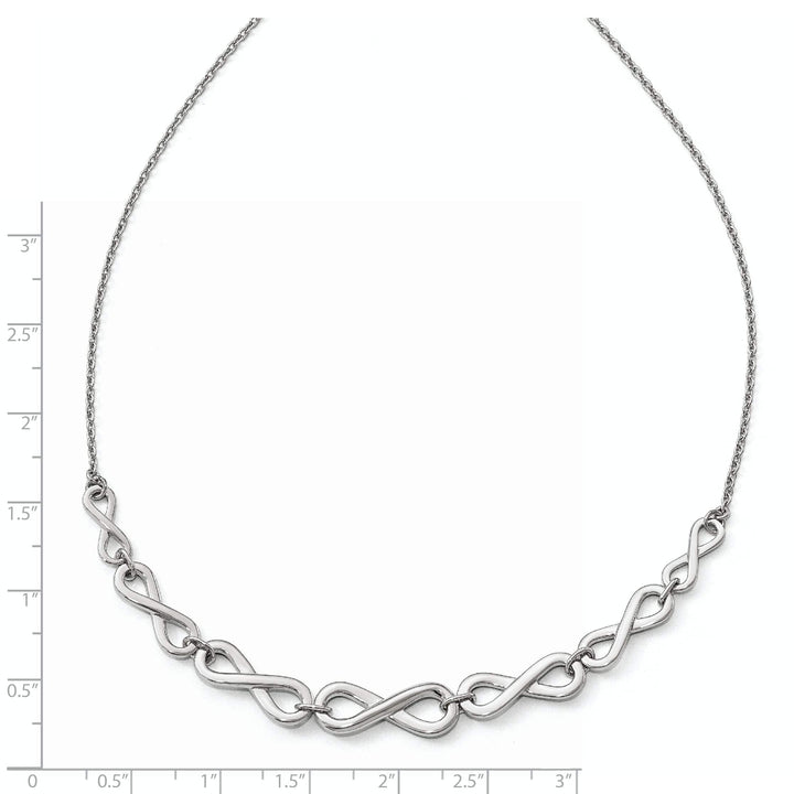 Lovely Rita's Necklaces Sterling Silver Polished Infinity Necklace