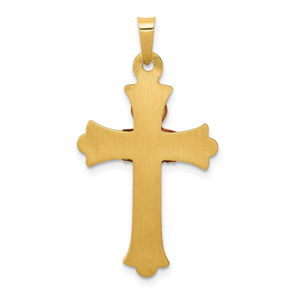 Celtic Pendants & Charms 14k Two-Tone Gold Claddaugh Cross Pendant