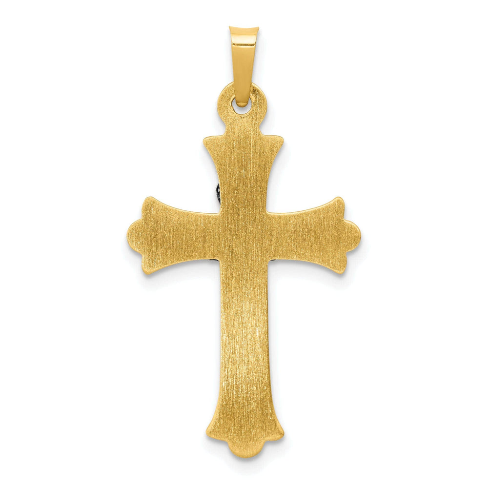 Lovely Rita's Pendants & Charms 14k Two-Tone Gold Claddaugh Cross Pendant