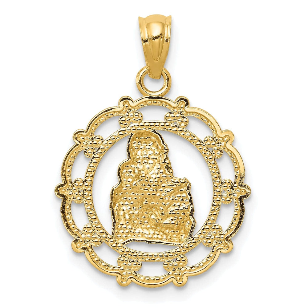 Lovely Rita's Pendants & Charms 14k Two-tone Gold Mother Holding Baby Pendant