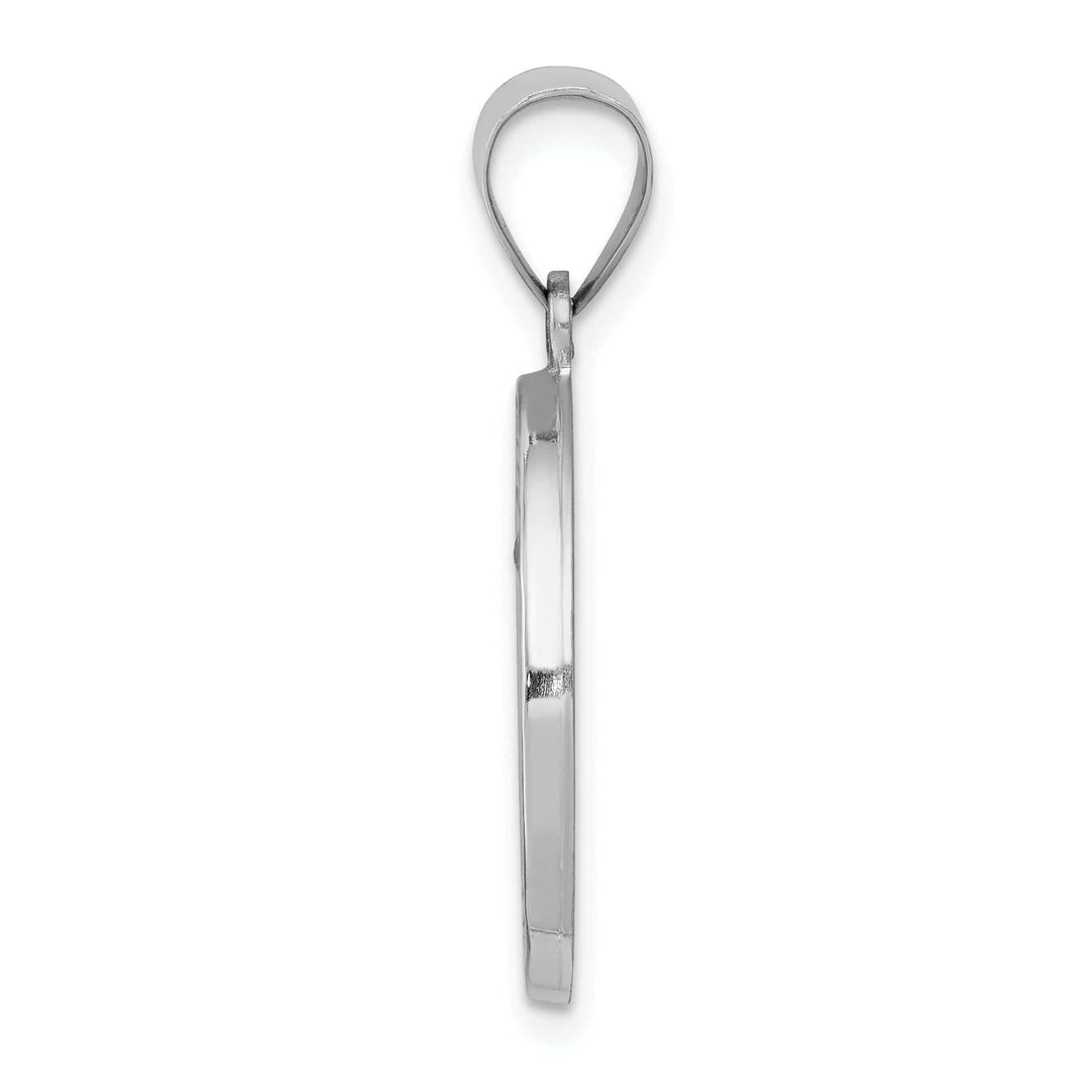 Lovely Rita's Pendants & Charms 14k White Gold Saint Anthony Medal Pendant