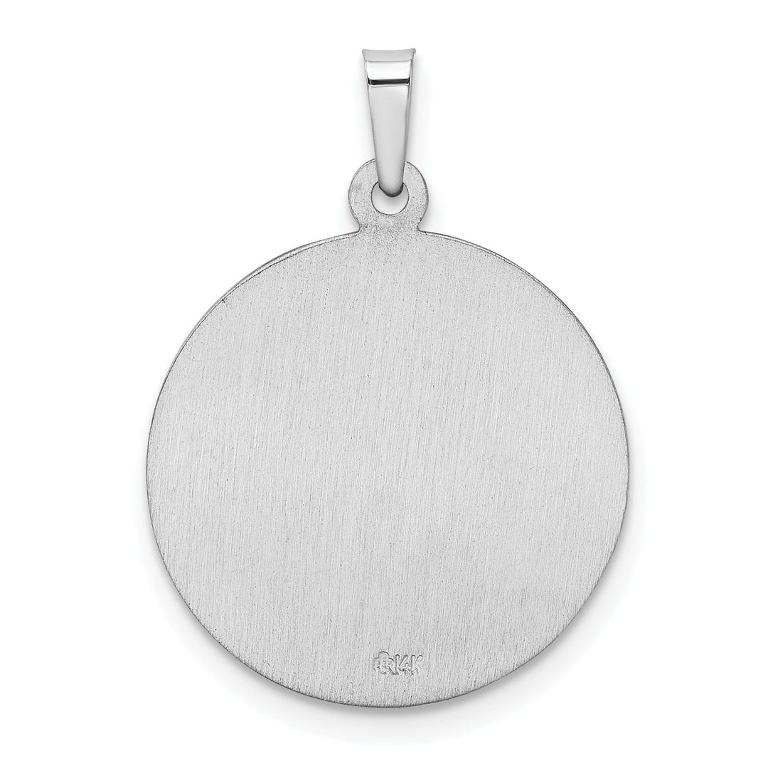 Lovely Rita's Pendants & Charms 14k White Gold Saint Christopher Medal Pendant