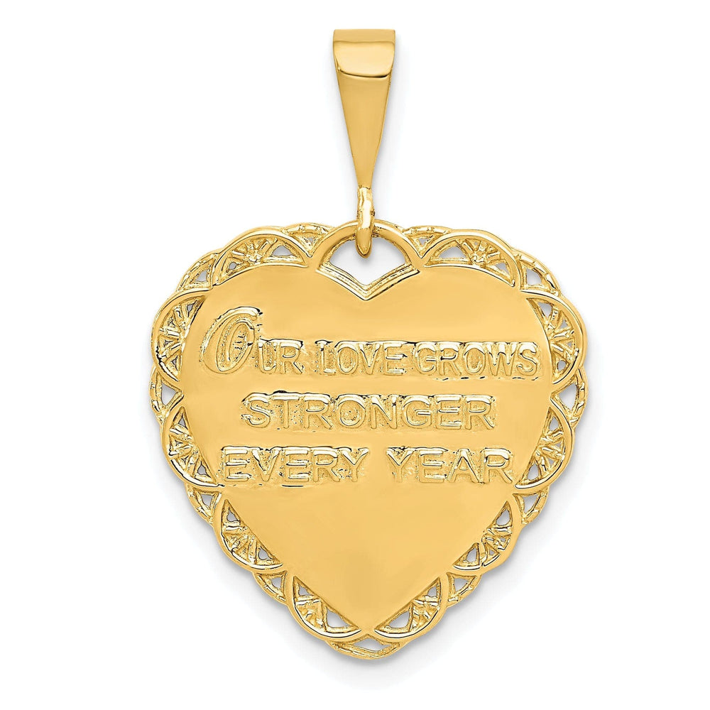 Lovely Rita's Pendants & Charms 14k Yellow Gold 25th Anniversary Charm