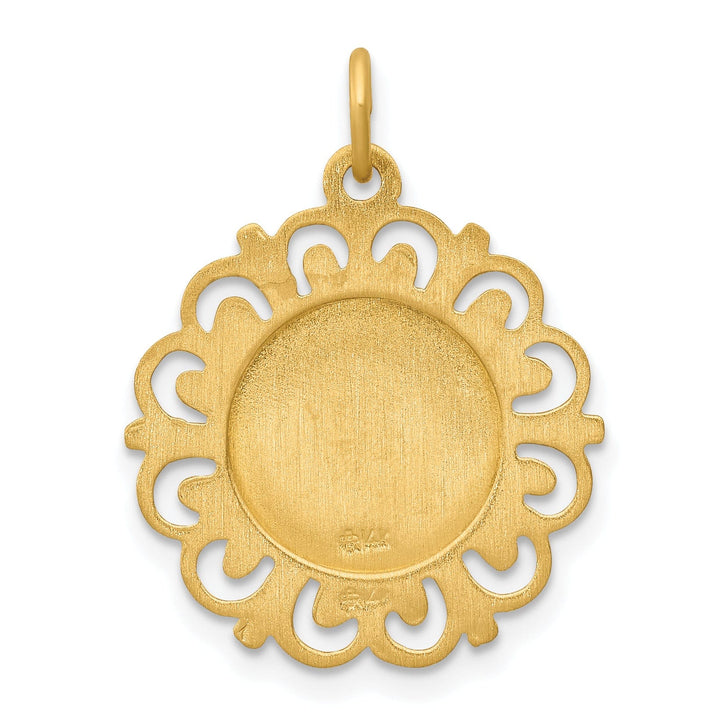 Lovely Rita's Pendants & Charms 14k Yellow Gold First Holy Communion Medal. Engraving fee $22.00.