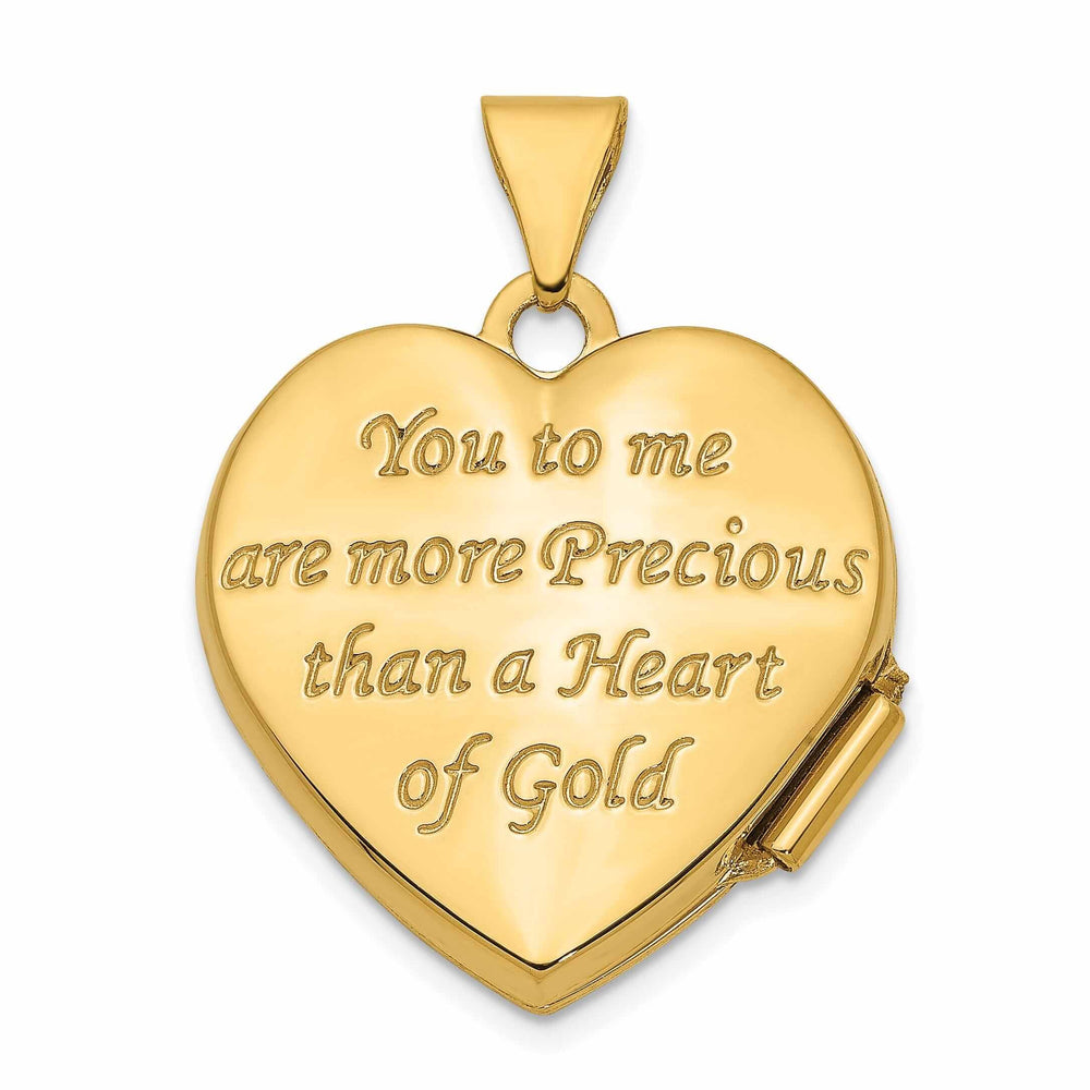 Celtic Pendants & Charms 14k Yellow Gold Heart heart of Gold Locket Pendant