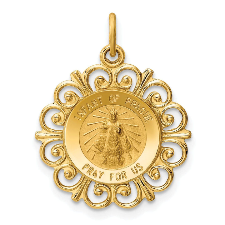 Lovely Rita's Pendants & Charms 14k Yellow Gold Infant of Prague Medal Pendant