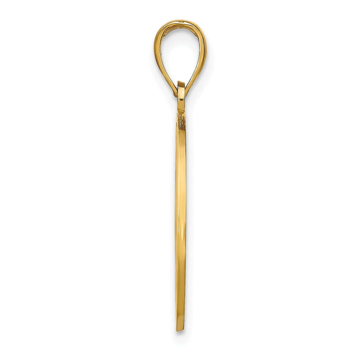 Lovely Rita's Pendants & Charms 14K Yellow Gold NAPLES Florida Double Dolphins Circle Pendant