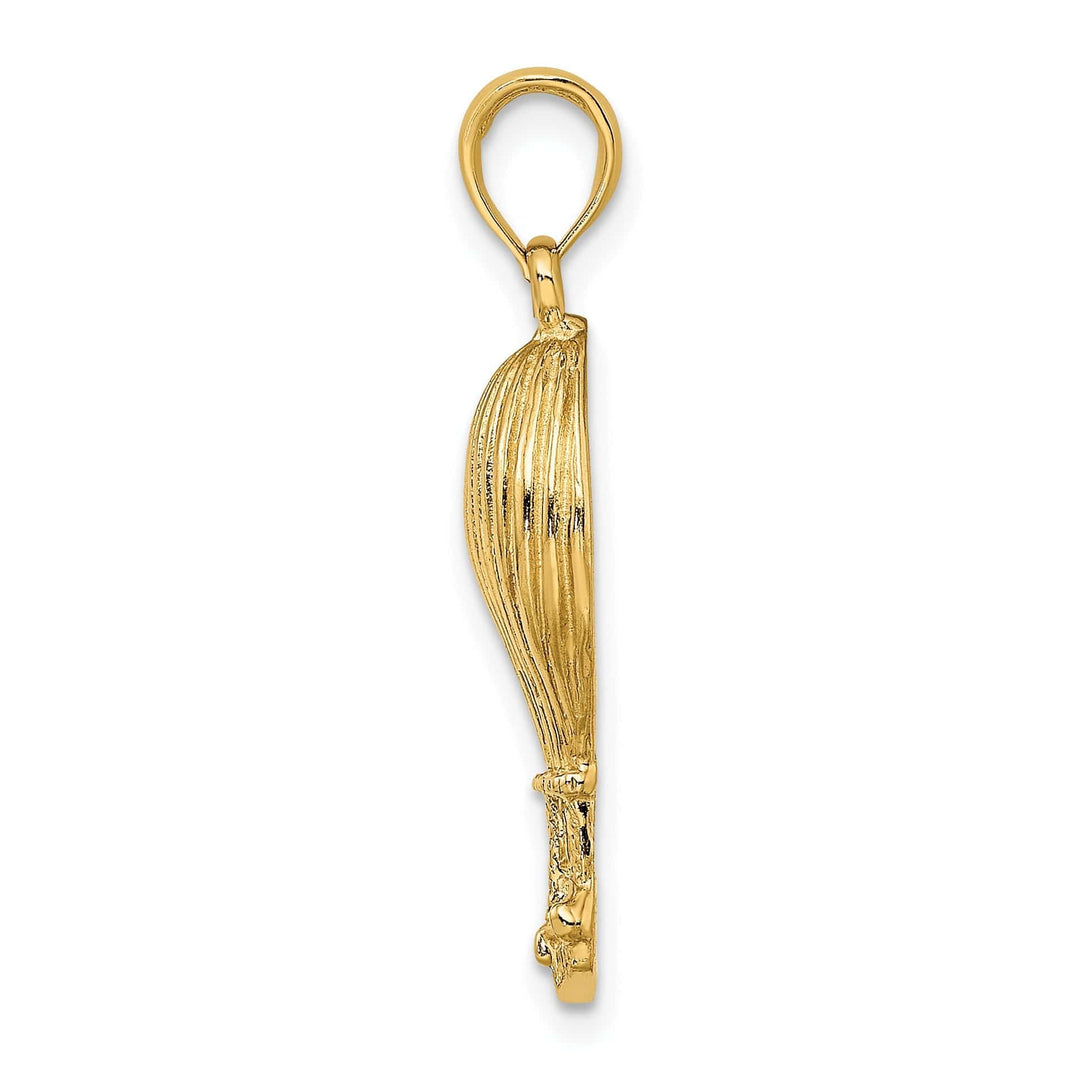 Lovely Rita's Pendants & Charms 14K Yellow Gold Polished Textured Finish Concave Shape Hot Air Ballon Charm Pendant