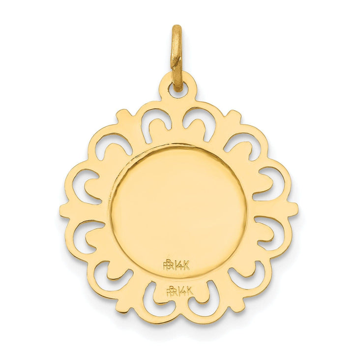 Lovely Rita's Pendants & Charms 14k Yellow Gold Sacred Heart of Jesus Pendant