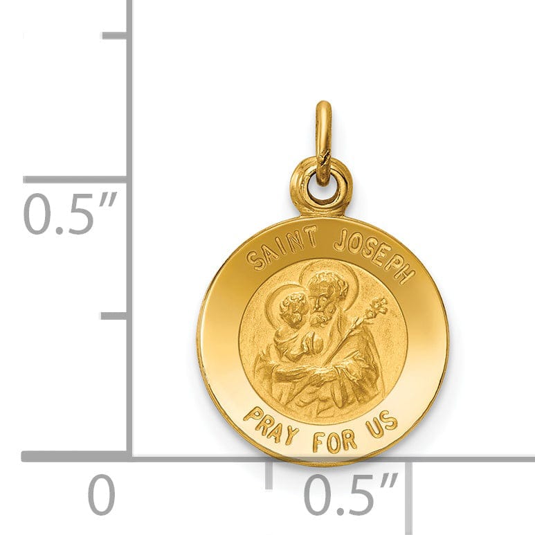 Lovely Rita's Pendants & Charms 14k Yellow Gold Saint Joseph Medal Pendant
