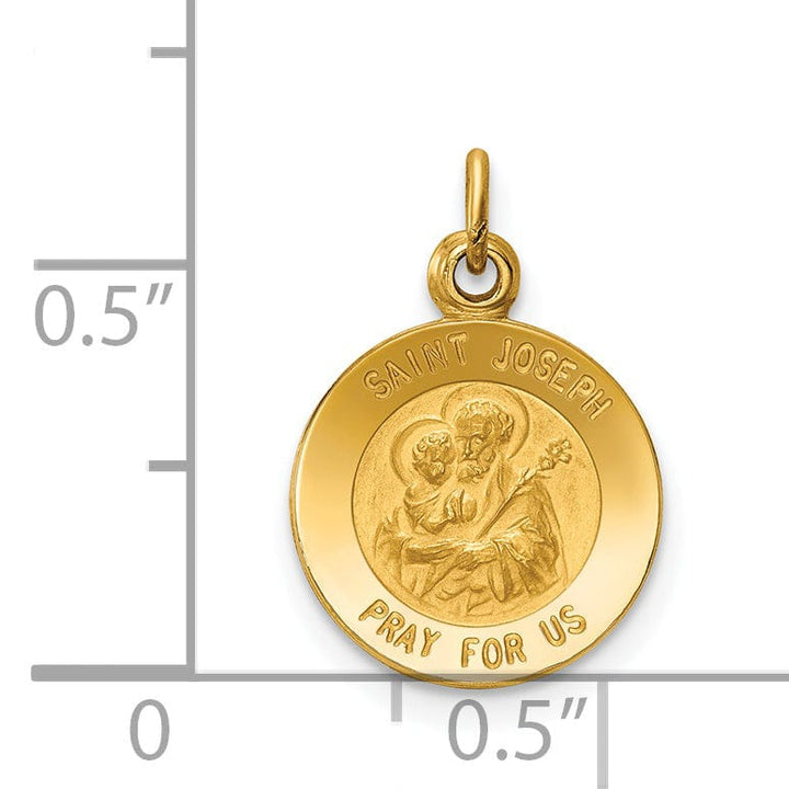 Lovely Rita's Pendants & Charms 14k Yellow Gold Saint Joseph Medal Pendant