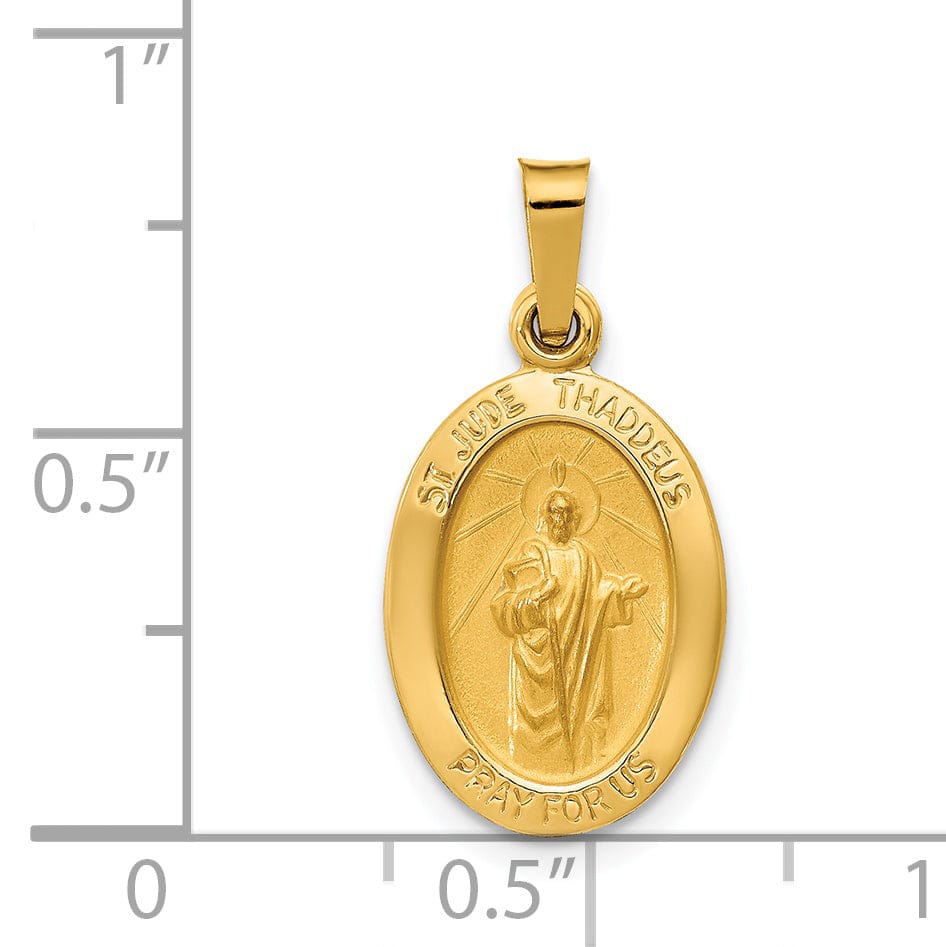 Lovely Rita's Pendants & Charms 14k Yellow Gold Saint Jude Thaddeus Medal