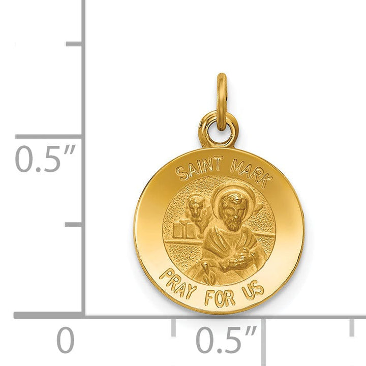 Lovely Rita's Pendants & Charms 14k Yellow Gold Saint Mark Medal Pendant