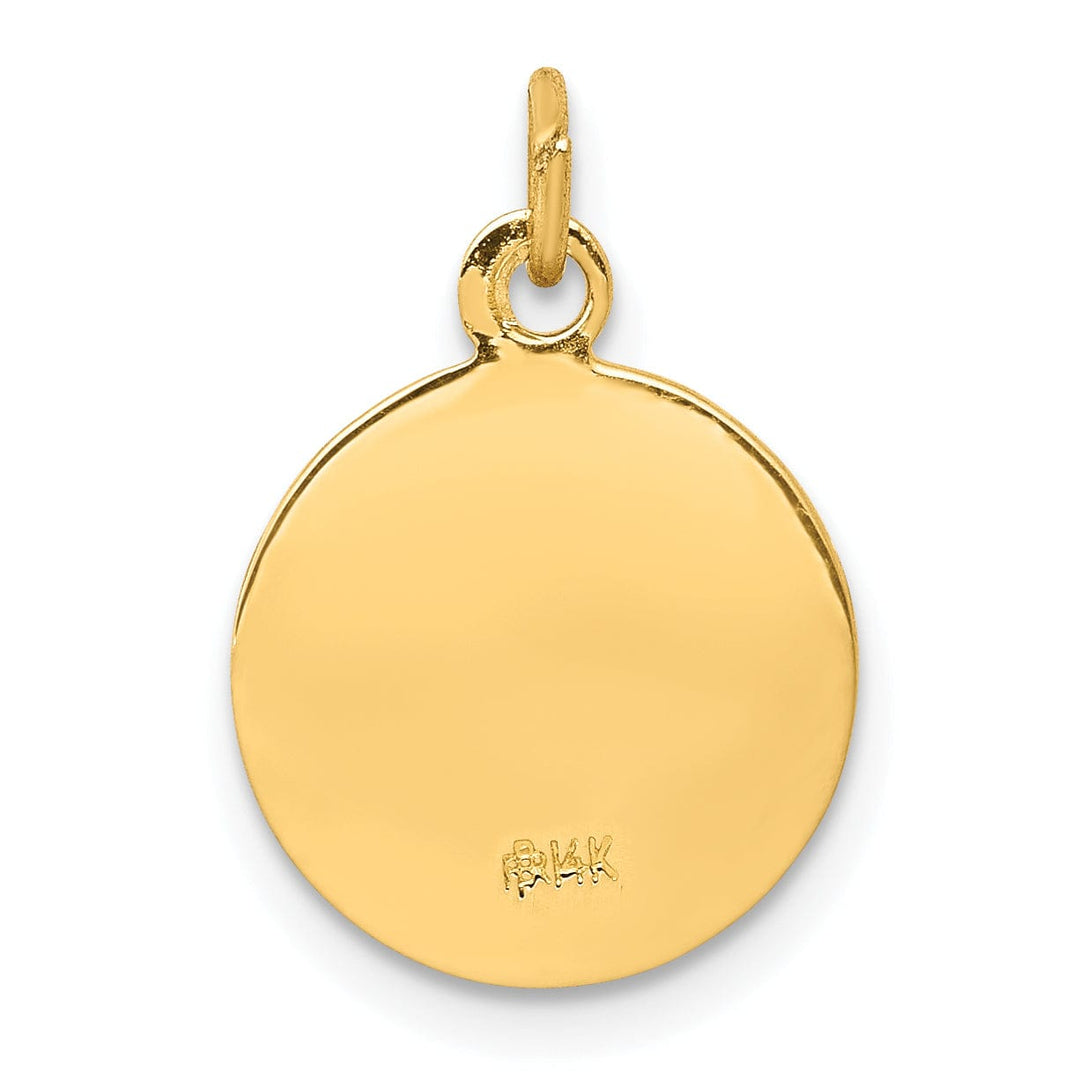 Lovely Rita's Pendants & Charms 14k Yellow Gold Saint Martha Medal Pendant