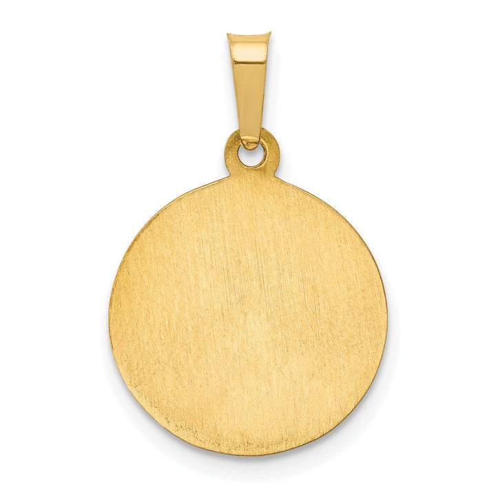 Lovely Rita's Pendants & Charms 14k Yellow Gold Saint Peregrine Medal Pendant