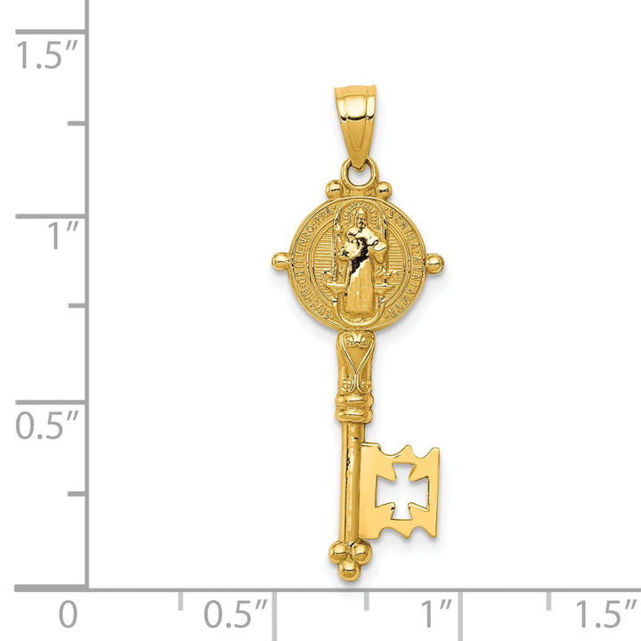 Lovely Rita's Pendants & Charms 14k Yellow Gold San Benito Key Pendant