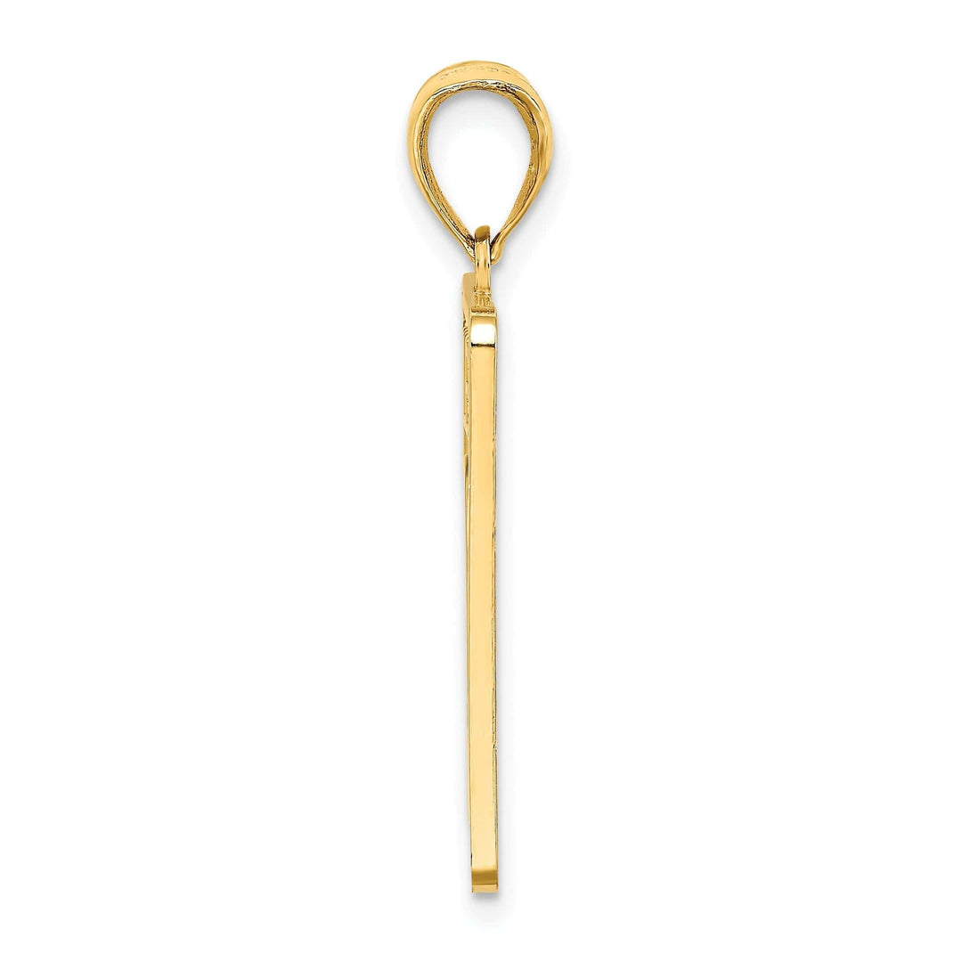 Lovely Rita's Pendants & Charms 14k Yellow Gold Solid 0 KEY WEST Mile Marker Pendant