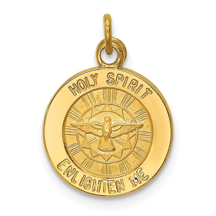 Lovely Rita's Pendants & Charms No Engraving 14k Yellow Gold Holy Spirit Medal Pendant
