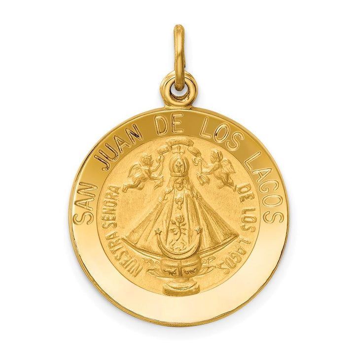 Lovely Rita's Pendants & Charms No Engraving 14k Yellow Gold Our Lady of San Juan Medal