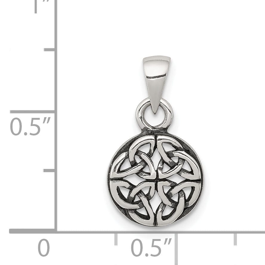 Lovely Rita's Pendants & Charms Silver Polished Antiqued Finish Celtic Charm
