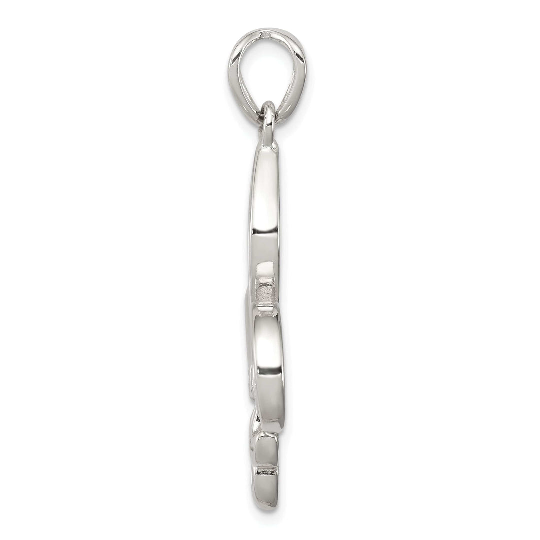 Lovely Rita's Pendants & Charms Silver Polished Finish Fleur de Lis Charm