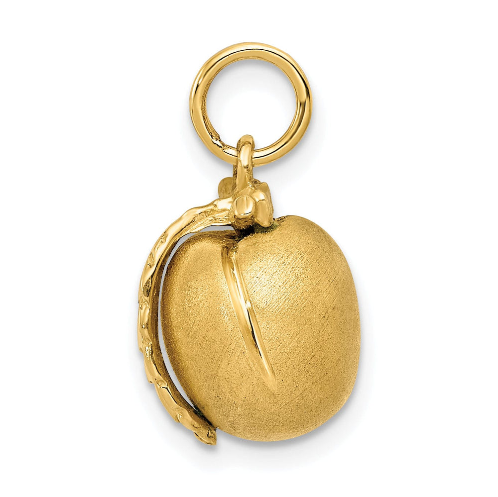 Lovely Rita's Pendants & Charms Solid 14k Yellow Gold 3-D Peach Charm Pendant